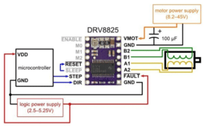 DRV8825 heatsink stepper motor driver