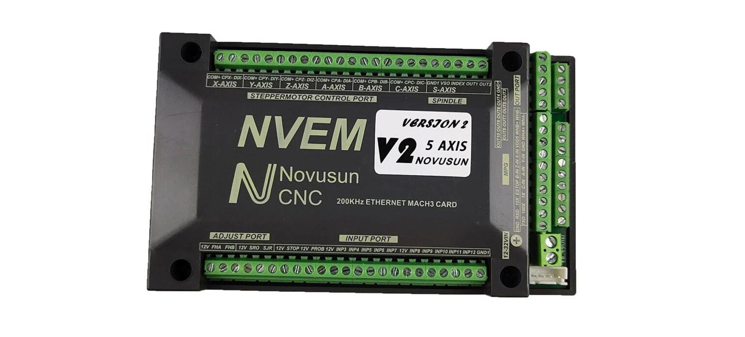CNC machine control with Novusun CNC NVEM V2 - NKX Motor